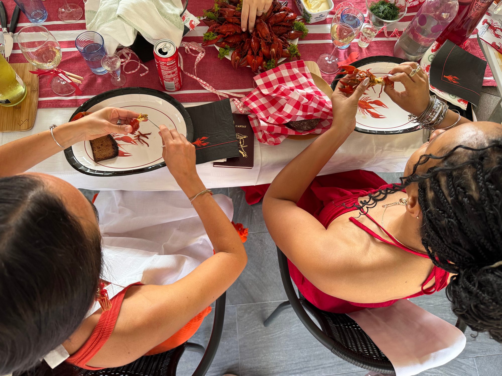 attending my first crayfish party in finland